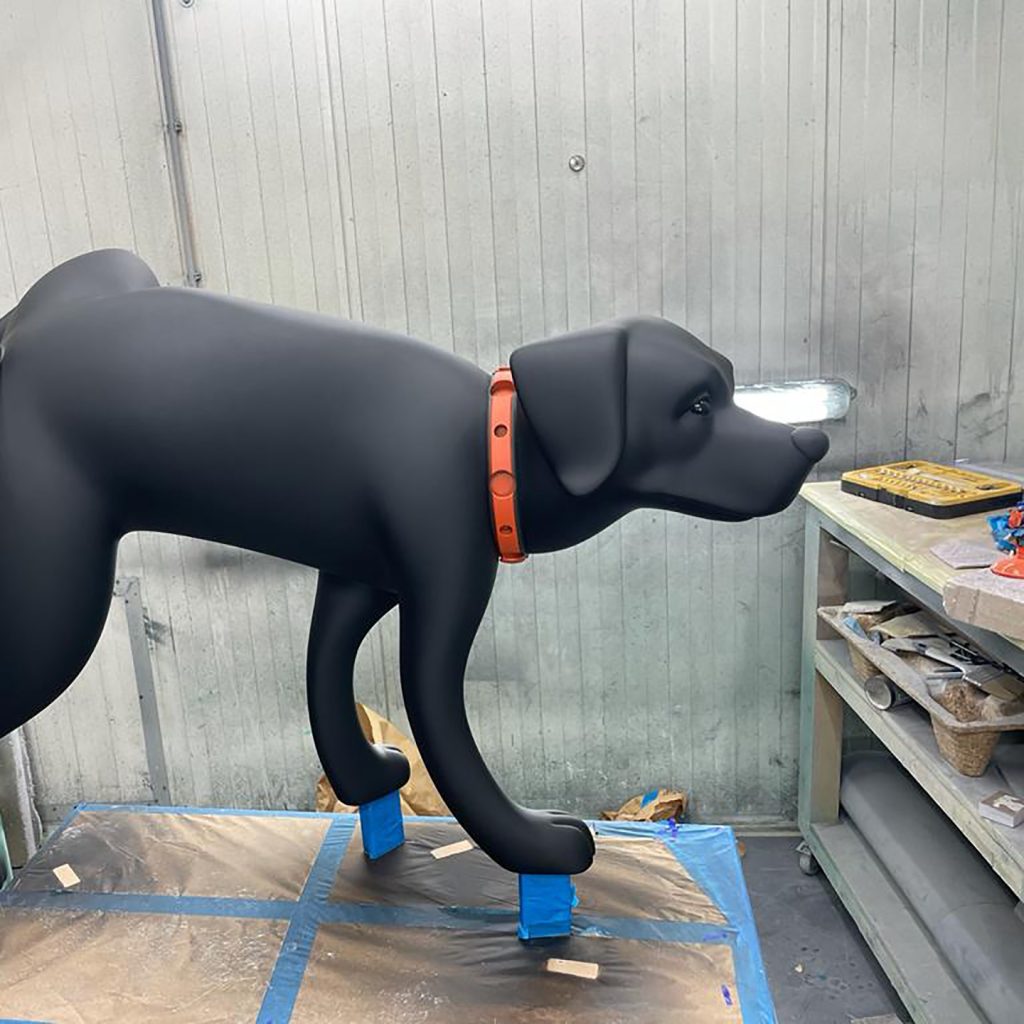 Hond 3D-geprint voor kunstenaar Street art Frankey.