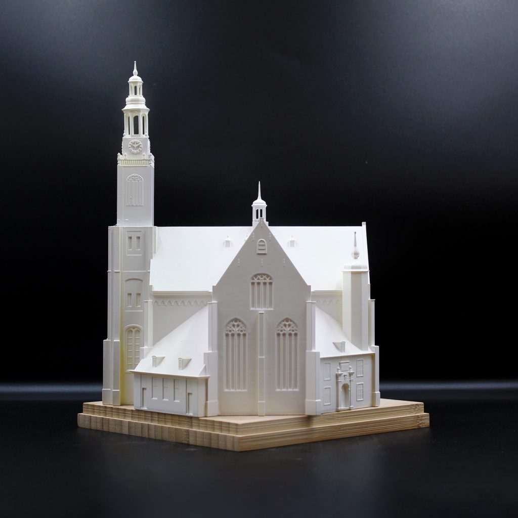 Maassluis in 3D maquette kerk